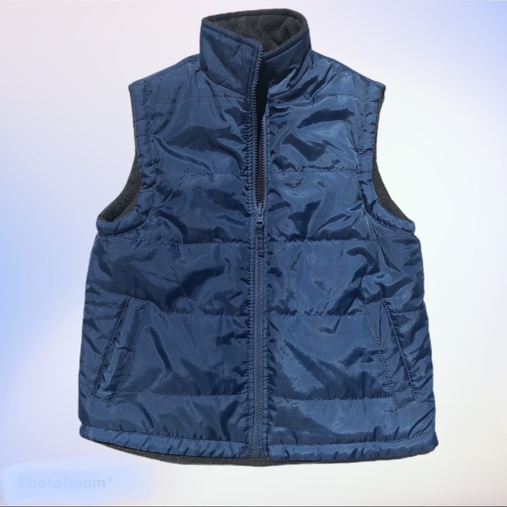 Reversible Lightweight Vest Nylon & Fleece Pockets